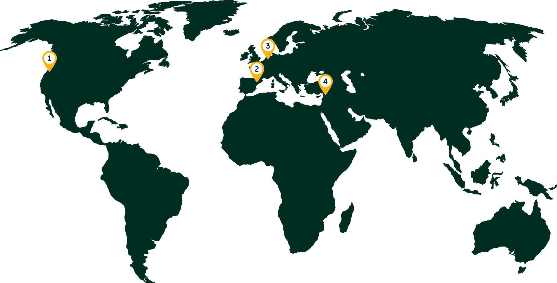 World F1 SeedTech: Locations